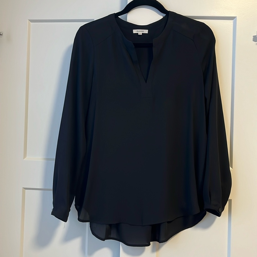 Black long sleeve blouse